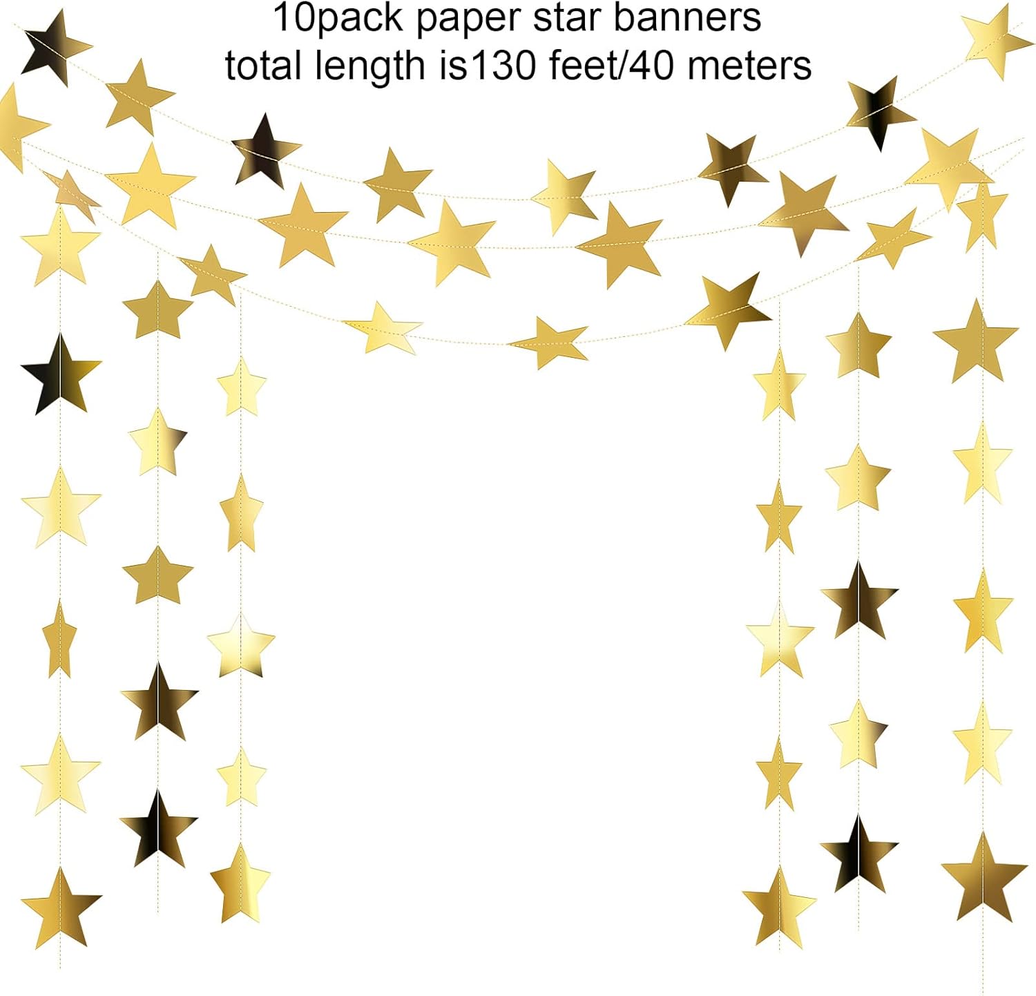 130ft Star Garland Banner for  - Wedding Supply Decor recensie en prijs