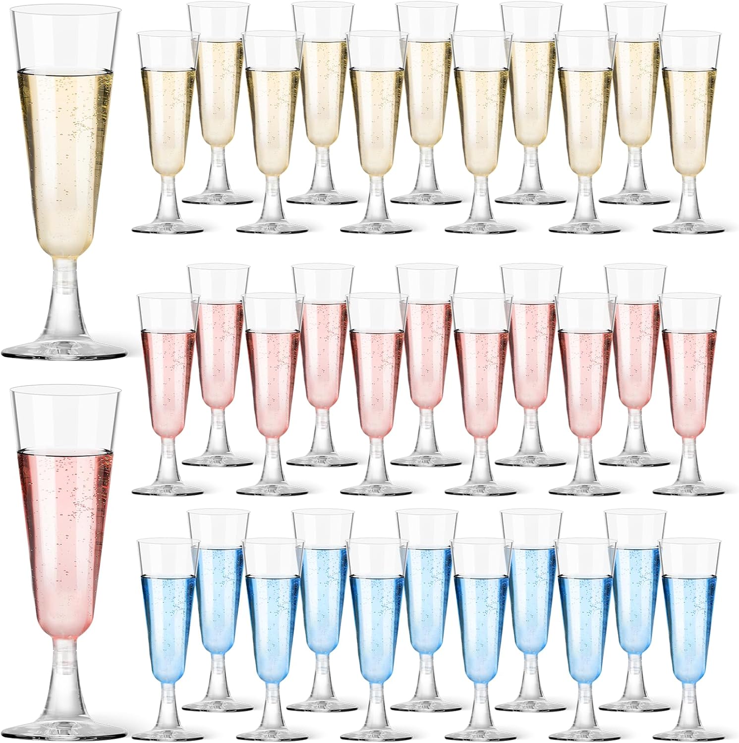 Plastic Champagne Flutes 40 Pa - Wedding Party Supply recensie en prijs